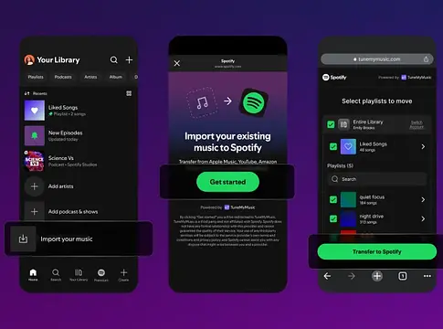 A Spotify új funkcióval csábítja vissza a felhasználókat: megérkezett a beépített lejátszási lista import