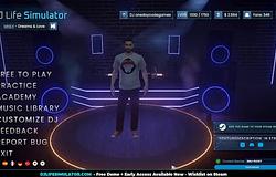 DJ-zést tanít játék közben a DJ Life Simulator
