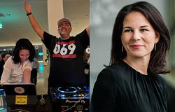 Anna-Lena Baerbock a DJ pult mögött