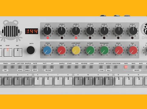 Erica Synths Bullfrog Drums: 7 sávos sampling dobgép előrendelhető