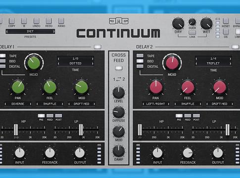 United Plugins Continuum: duál delay vintage karakterrel, modern trükkökkel