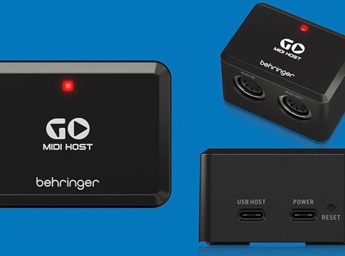Behringer Go MIDI Host – kompakt megoldás az USB és a klasszikus MIDI összekötésére