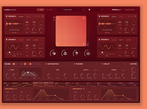 Evolve Velvet – az Excite Audio új hibrid szintetizátora