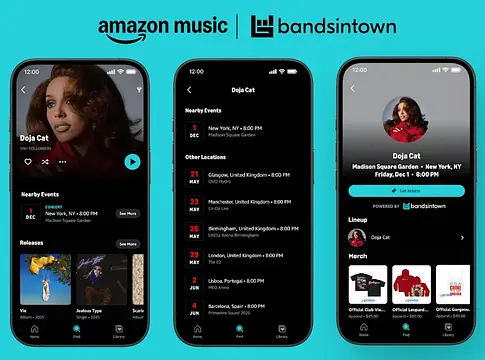 Amazon Music és Bandsintown: egy helyen a zene és a koncertek