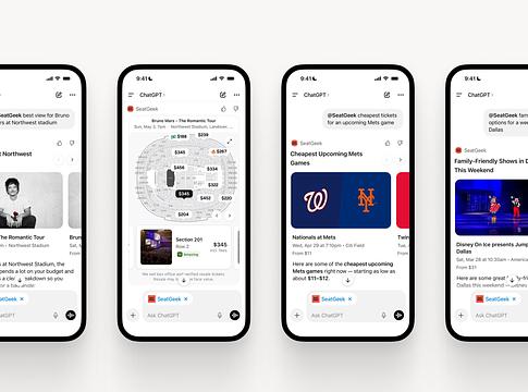 SeatGeek elérhetővé tette jegyeit a ChatGPT-ben