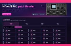 Ingyenes patch librarian érkezett az M-VAVE FM-1 szintetizátorhoz