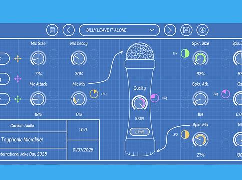 Caelum Audio Toyphonic Micraliser – a legrosszabb mikrofon modellelő plugin ingyen