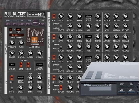 Ingyenes Yamaha FB-01 emulációt adott ki a Full Bucket Music – itt az FB-02 plugin