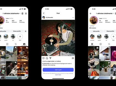 Az Instagram mostantól a megjelölt posztokat is beengedi a profil fő rácsába