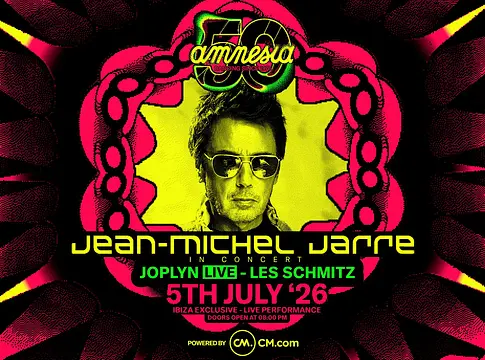 Jean-Michel Jarre először lép fel Ibizán: exkluzív koncerttel érkezik az Amnesia 50. születésnapjára