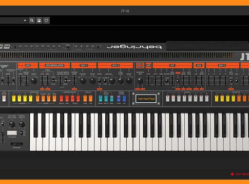 Behringer JT-16 VST: Jupiter-8-emuláció szoftverben, a hardver előtt
