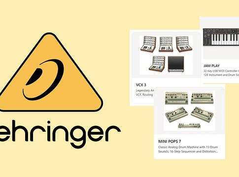 Behringer-hiba: 14 készülő termék bukkant fel, köztük a VCX 3 és az SP-1200