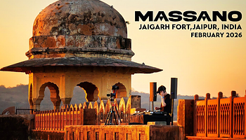 Massano 4K élő szettje a Jaigarh-erődben: techno naplementében