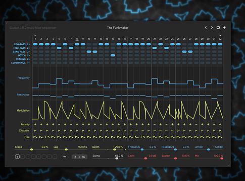 Sinevibes Cluster v3: új szintre lépett a szűrő sequencer