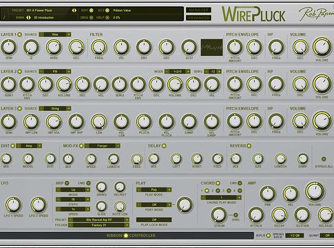 Rob Papen bemutatta a WirePluckot – pengetős szintetizátor újragondolva