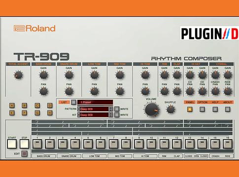 Roland TR-909 plugin óriási kedvezménnyel – klasszikus dobhangzás 49 dollárért