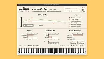 Ingyenes húros fizikAI modellezés: itt a Different Instruments PartialString