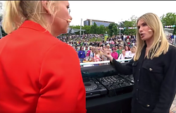 Anna Reusch techno-szettje meglepetésként robbant a ZDF Fernsehgarten műsorában