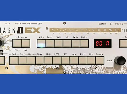 Kodamo MASK1EX: kompakt szintetizátor a bitmask szintézis erejével