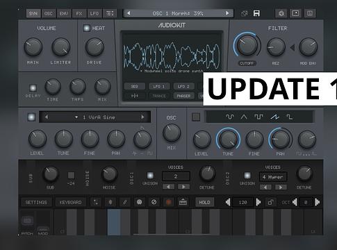 AudioKit VIRAL Synth T2x 1.1 – hatalmas ugrás az iOS szintetizátorok teljesítményében