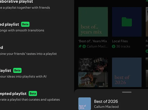 Végre mobilon is rendezhetők a lejátszási lista-mappák a Spotify-ban