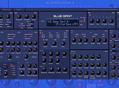Blue Giant néven éled újjá plugin formájában a Novation Supernova II