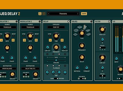 AAS bemutatja az Objeq Delay 2-t: morfható rezonátorok és többrétegű delay