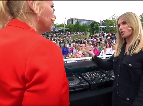Anna Reusch techno-szettje meglepetésként robbant a ZDF Fernsehgarten műsorában
