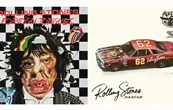 NASCAR és a Rolling Stones összefog: merch, limitált vinyl és chicagói „hallgatóautó”
