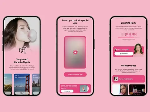 TikTok karaoke-központ Olivia Rodrigo új kislemezére építve