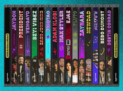 Amazon Music bemutatta a 2026 Artists to Watch válogatást