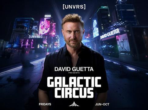 David Guetta Galactic Circus show az [UNVRS]-ben