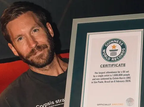 Calvin Harris 1,6 milliós közönséggel döntött Guinness-rekordot