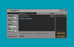 ChatDSP: AI-alapú eszköz, amely szövegből készít Max For Live pluginokat