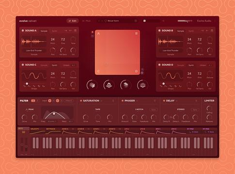 Excite Audio bemutatta az Evolve Velvet szintetizátort
