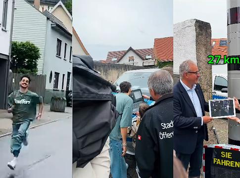 Luca-Dante Spadafora gyalog villantotta be a traffit – megnyerte a fogadást a várossal