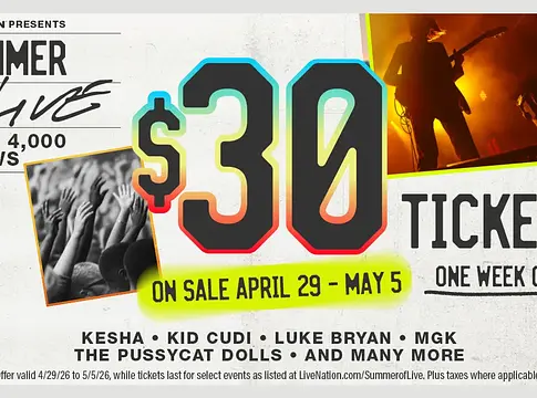 30 dolláros koncertjegyekkel indít a Live Nation: itt a Summer of Live kampány