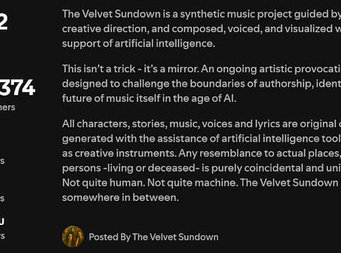 AI-projekt egymillió hallgatóval: Velvet Sundown felforgatja a zeneipart