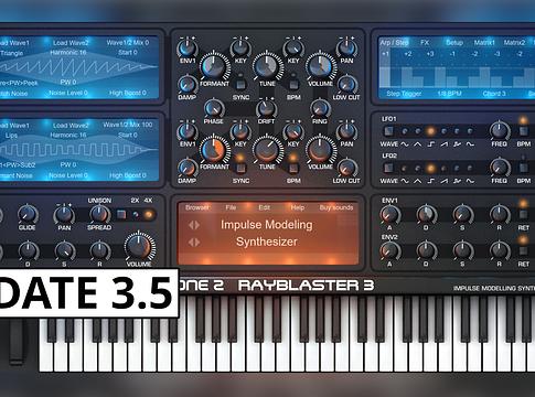 Tone2 RayBlaster 3.5: nagy motorfrissítés az impulse modeling szintiben