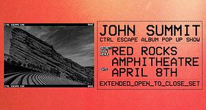 John Summit meglepetés open-to-close bulit ad a Red Rocksben az új album előtt