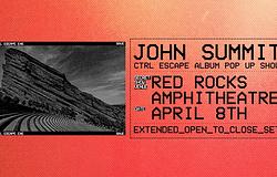 John Summit meglepetés open-to-close bulit ad a Red Rocksben az új album előtt