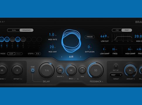 Brainworx bx_pulsar: Az új zászlóshajó többféle delay plugin