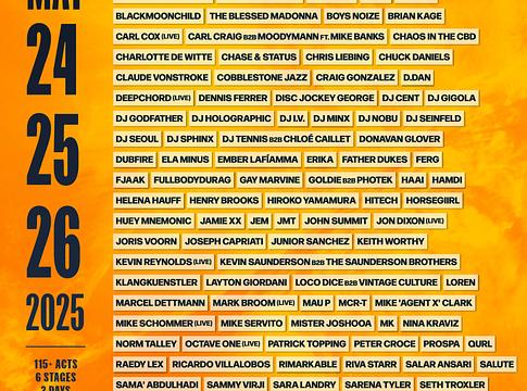 Detroit Movement Music Festival 2025: Teljes Lineup