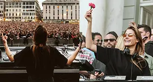 Charlotte de Witte 20 ezres utcai rave-et pörgetett Genovában