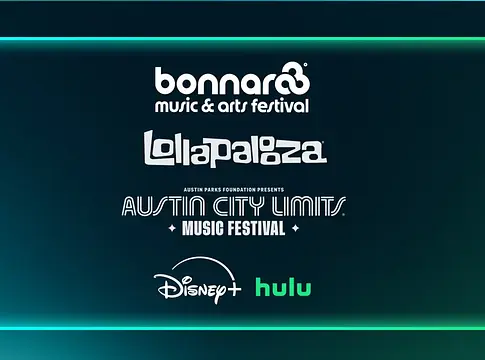 A Disney+ és a Hulu közösen közvetíti élőben a Bonnaroo-t, a Lollapaloozát és az Austin City Limits fesztivált világszerte