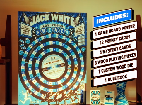 Jack White koncertplakátja egyben társasjáték is