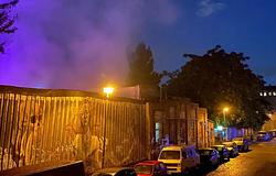 Tűz ütött ki a berlini Oxi Club udvarán
