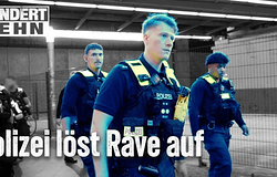 Rendőrök akcióban egy berlini illegális rave-en