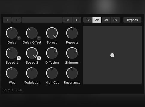 Daniel Gergely Spirals: ingyenes kreatív delay és reverb plugin