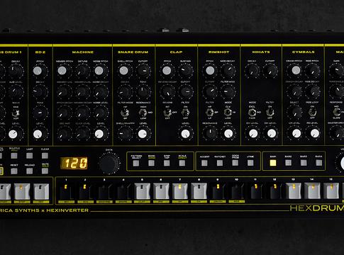 HexDrums – az Erica Synths és a Hexinverter közös analóg dobgépe érkezik
